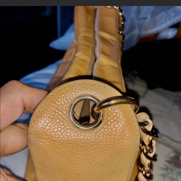 Tan beige Classic Chanel Timeless shoulder bag - Picture 8 of 16